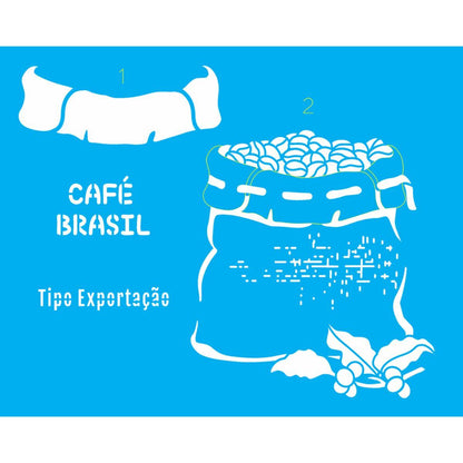 Stencil OPA 20x25 3416 Saco de Café - Palácio da Arte