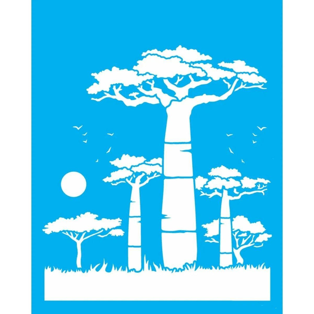 Stencil OPA 20x25 3433 África Baobá - Palácio da Arte