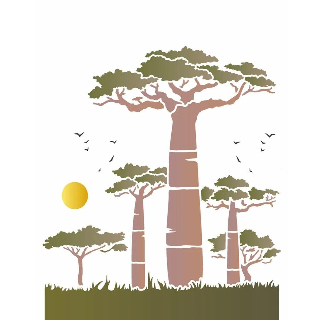 Stencil OPA 20x25 3433 África Baobá - Palácio da Arte