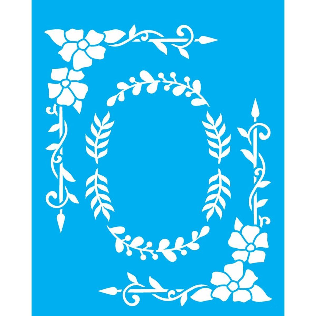 Stencil OPA 20x25 3468 Cantoneira e Moldura II - Palácio da Arte
