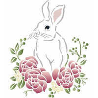 Stencil OPA 20x25 3486 Páscoa Coelho e Flores - Palácio da Arte