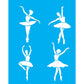 Stencil OPA 20x25 3495 Bailarinas - Palácio da Arte