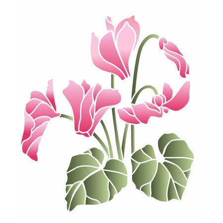 Stencil OPA 20x25 3503 Flores Ciclame - Palácio da Arte