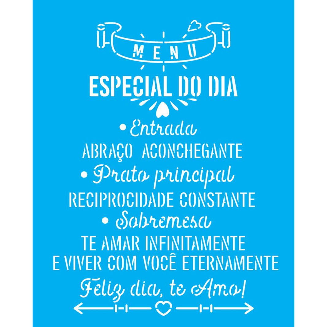 Stencil OPA 20x25 3504 Menu do Dia - Palácio da Arte