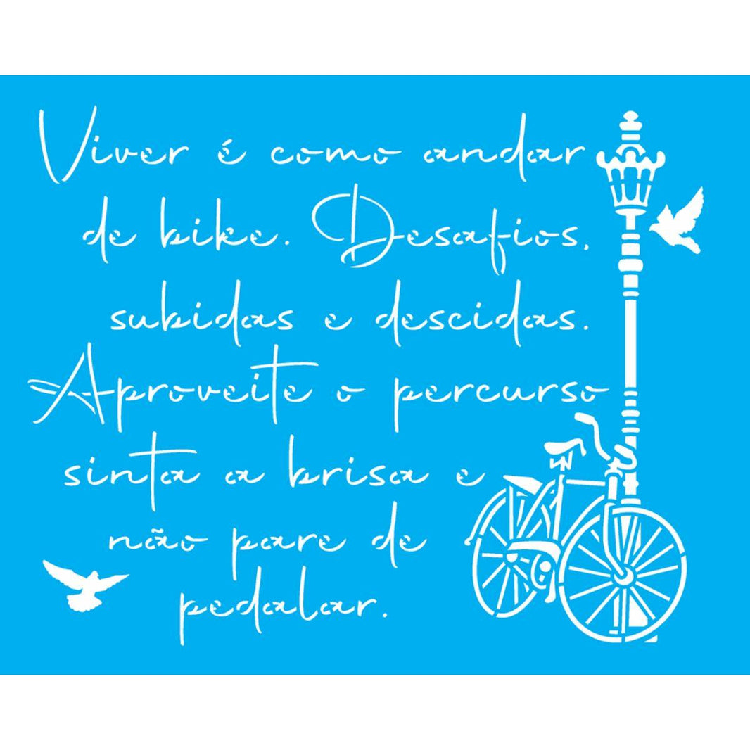 Stencil OPA 20x25 3506 Poema Viver - Palácio da Arte