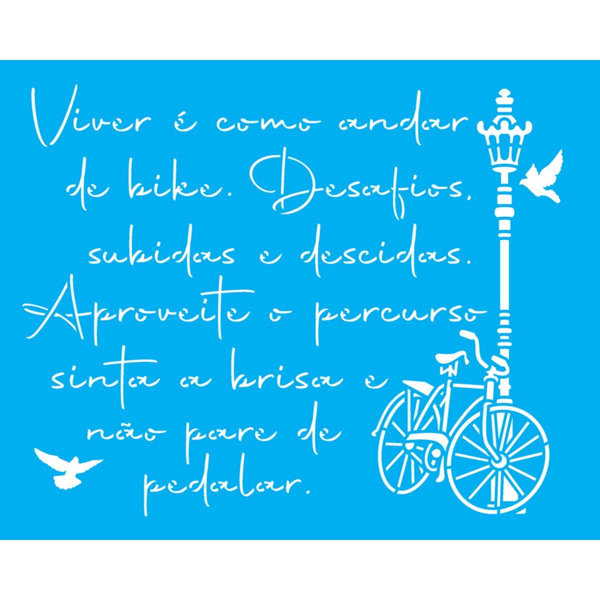 Stencil OPA 20x25 3506 Poema Viver - Palácio da Arte