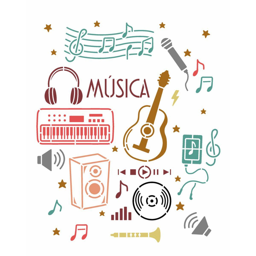 Stencil OPA 20x25 3515 Estamparia Música - Palácio da Arte