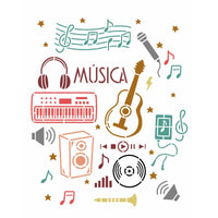 Stencil OPA 20x25 3515 Estamparia Música - Palácio da Arte