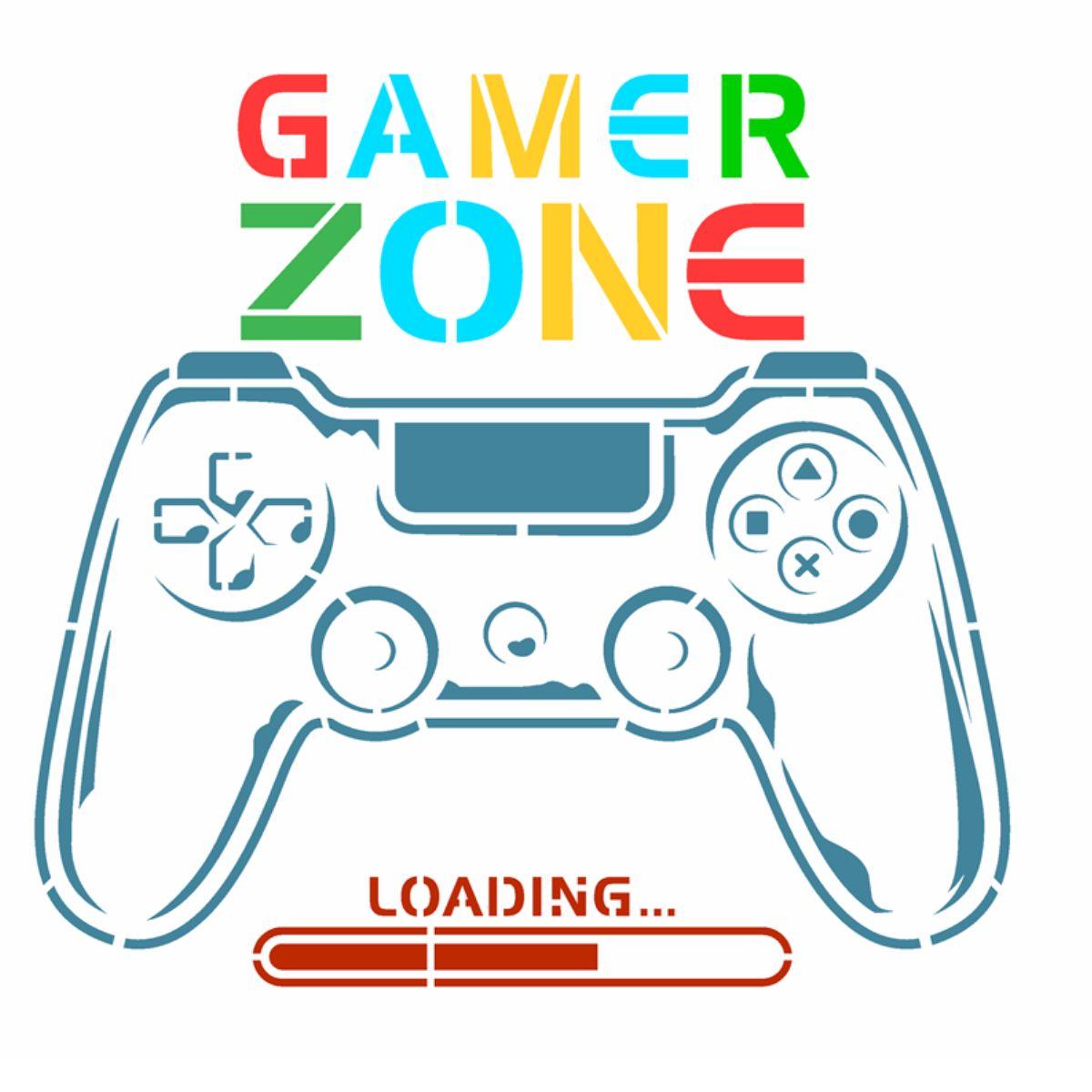 Stencil OPA 20x25 3529 Video Game Gamer Zone - Palácio da Arte