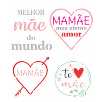 Stencil OPA 20x25 Dia das Mães 2856 Frases Mãe - Palácio da Arte