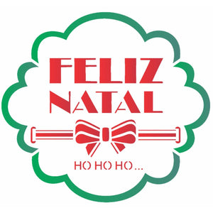 Stencil OPA 20x25 Natal 2119 Moldura Feliz Natal - Palácio da Arte