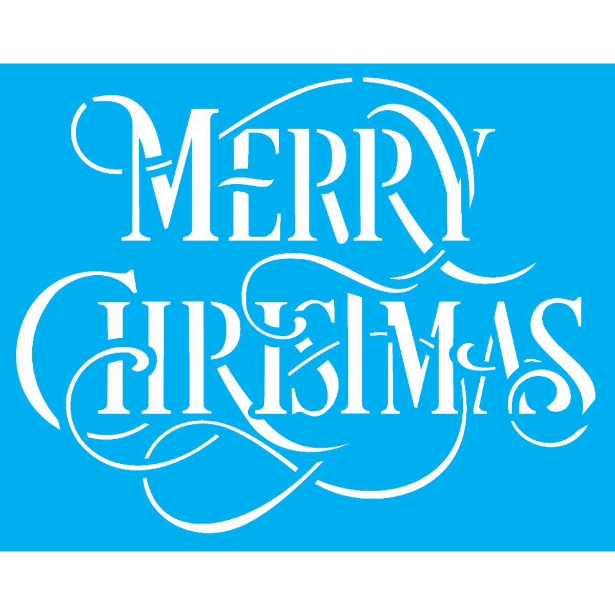 Stencil OPA 20x25 Natal 2556 Merry Christmas (INATIVO) - Palácio da Arte