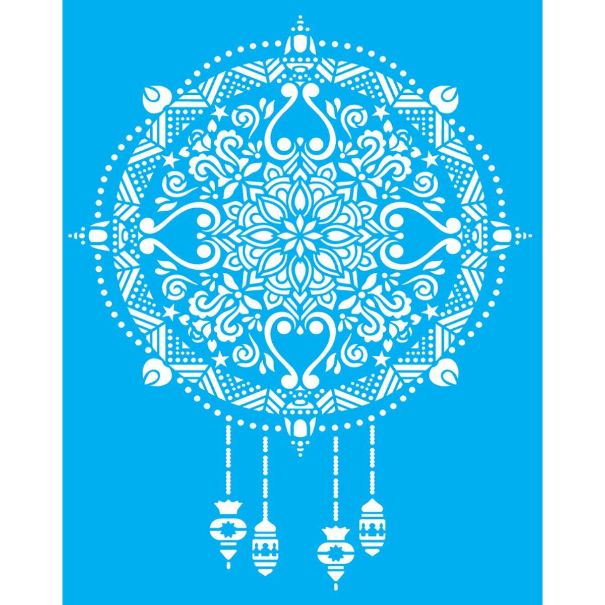 Stencil OPA 20x25 Natal 2736 Mandala Natalina - Palácio da Arte