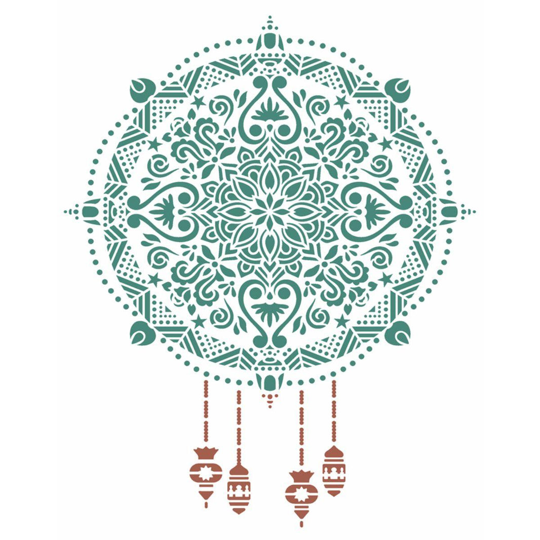 Stencil OPA 20x25 Natal 2736 Mandala Natalina - Palácio da Arte