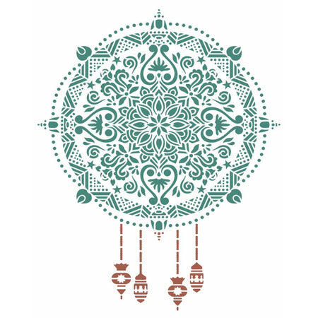 Stencil OPA 20x25 Natal 2736 Mandala Natalina - Palácio da Arte