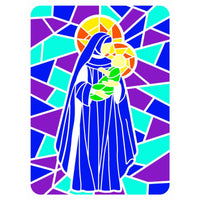 Stencil OPA 20x25 Natal 2741 Natal Vitral Nossa Senhora II - Palácio da Arte