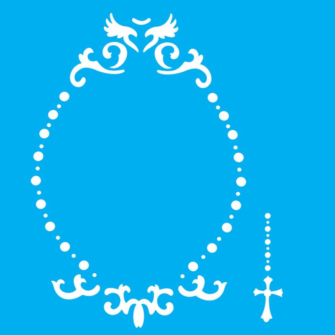Stencil OPA 30,5x30,5 2203 Moldura Celestial - Palácio da Arte
