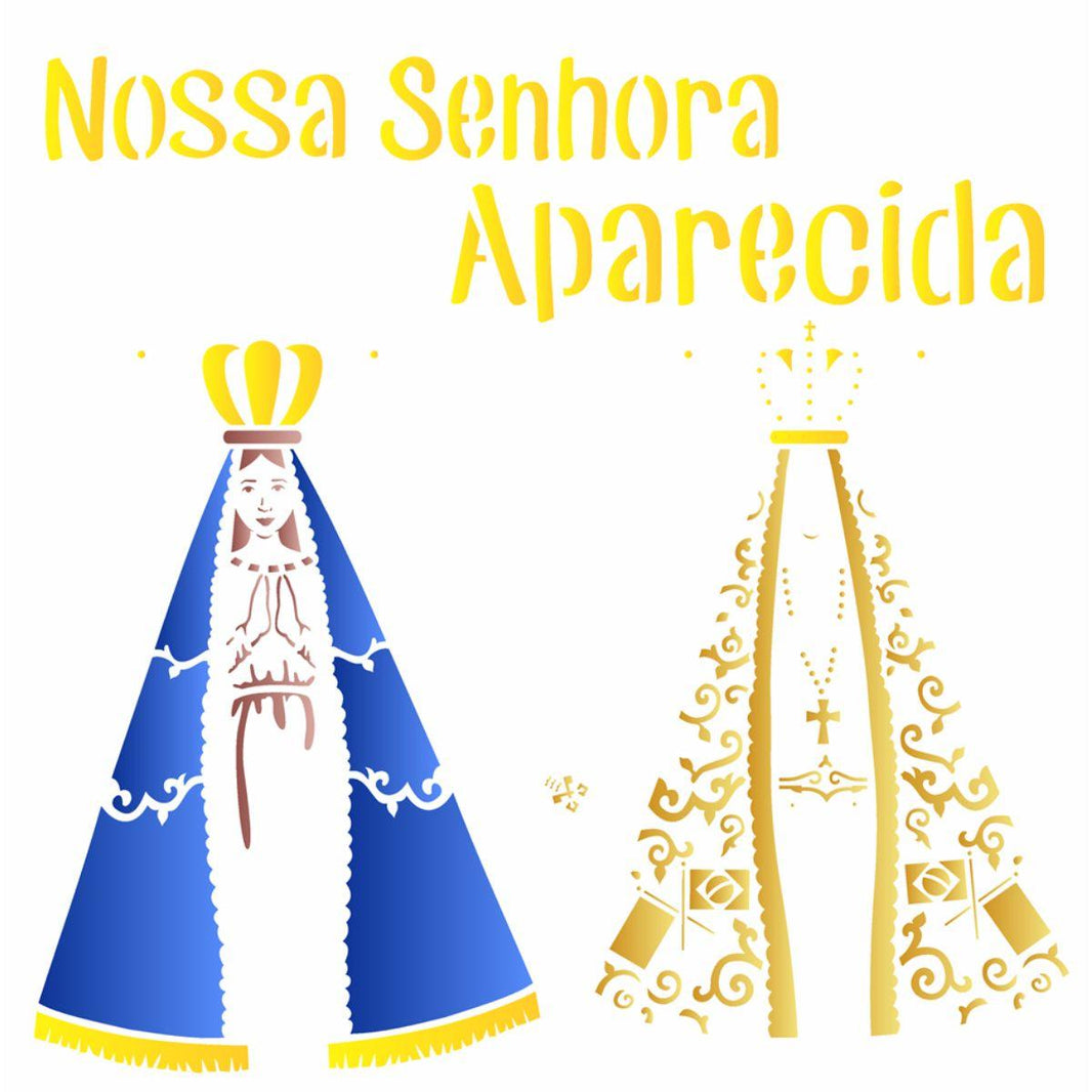 Stencil OPA 30,5x30,5 2204 Nossa Senhora Aparecida - Palácio da Arte