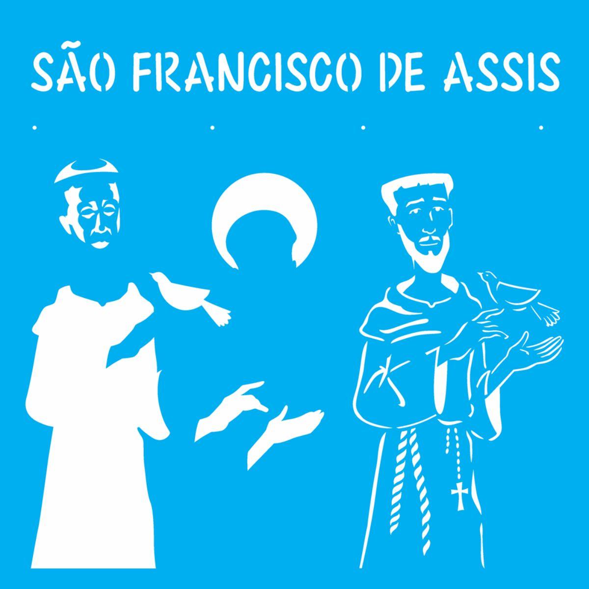 Stencil OPA 30,5x30,5 2206 São Francisco de Assis - Palácio da Arte