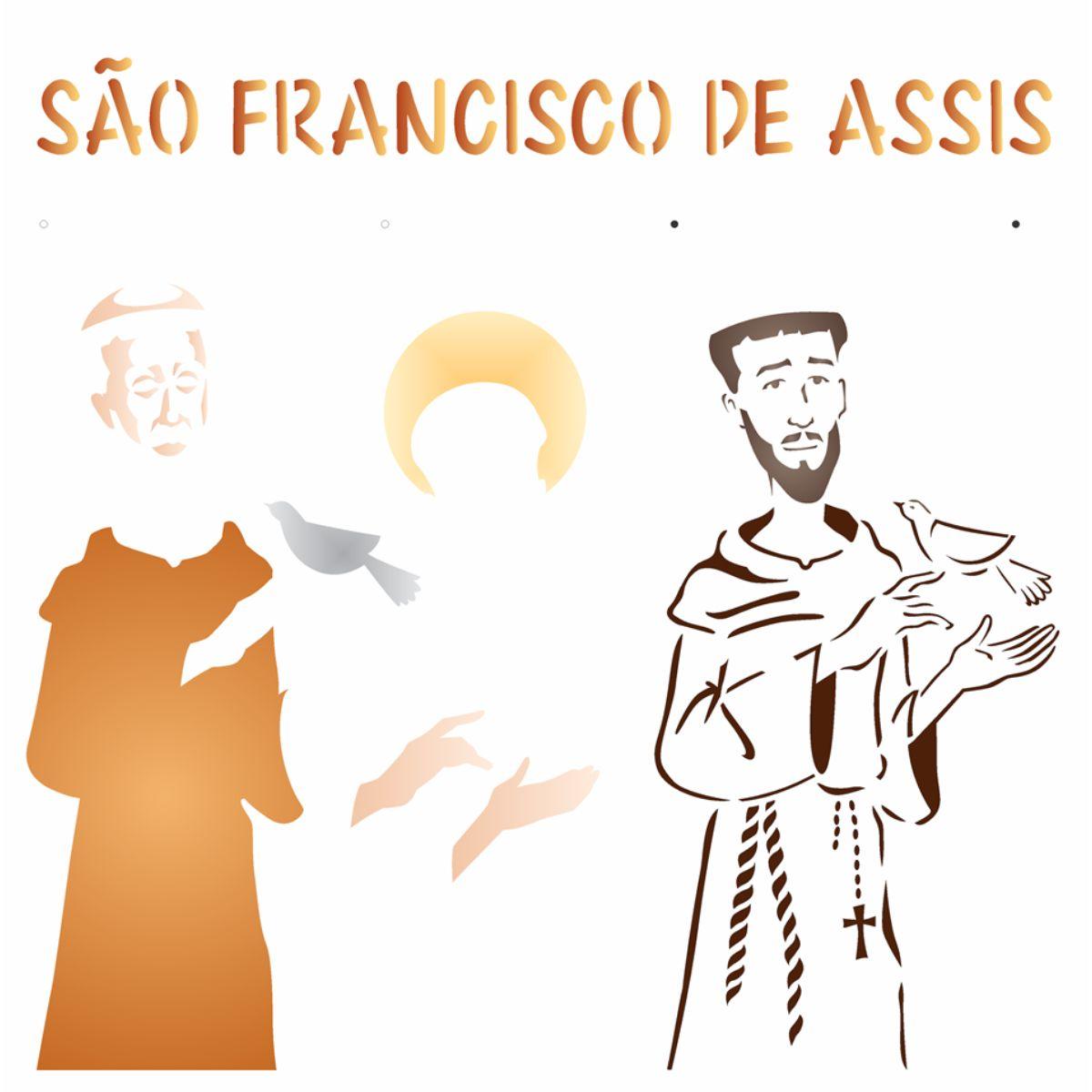 Stencil OPA 30,5x30,5 2206 São Francisco de Assis - Palácio da Arte