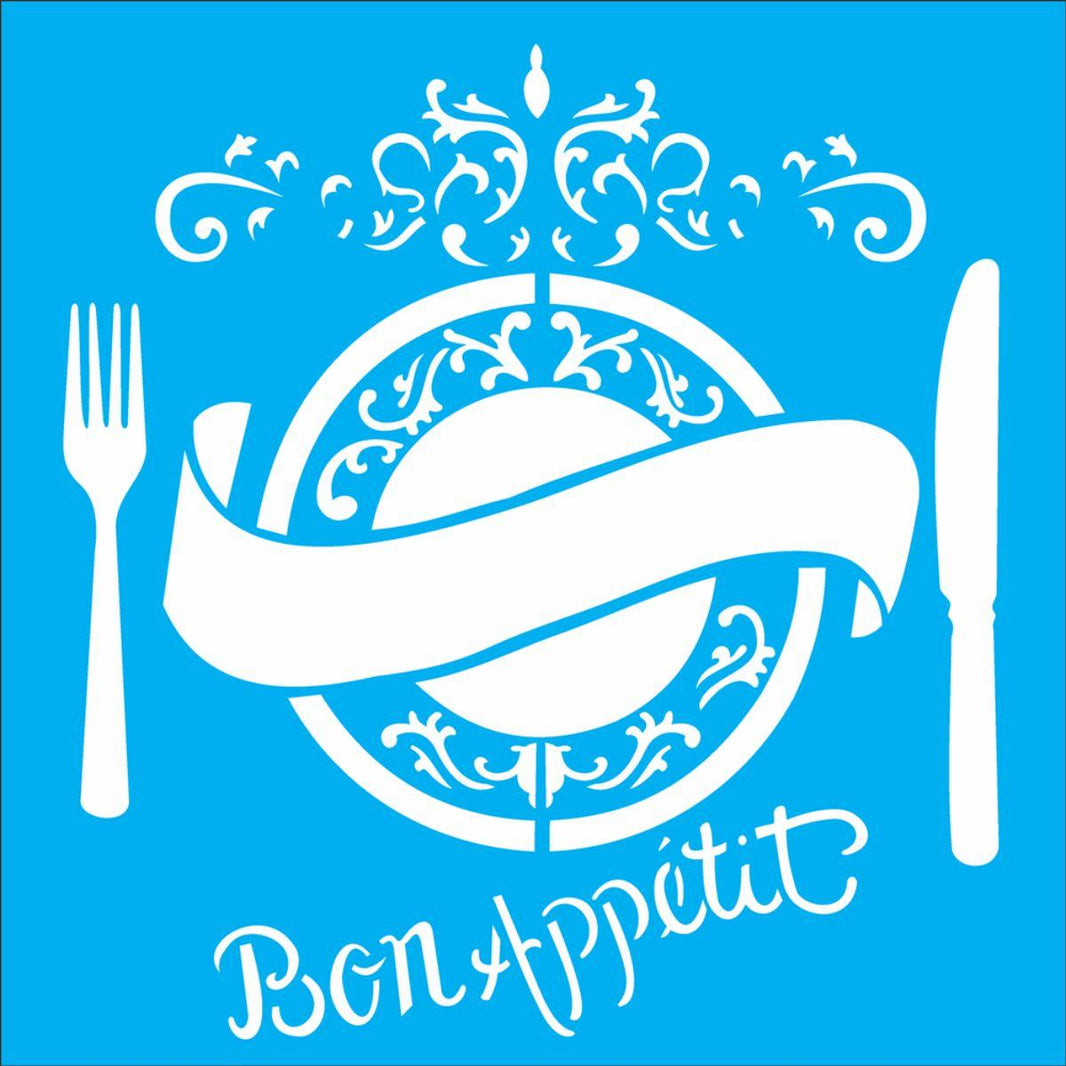 Stencil OPA 30,5x30,5 2293 Bon Appetit - Palácio da Arte