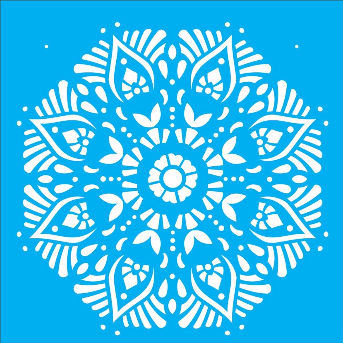 Stencil OPA 30,5x30,5 2298 Mandala II Camada II - Palácio da Arte