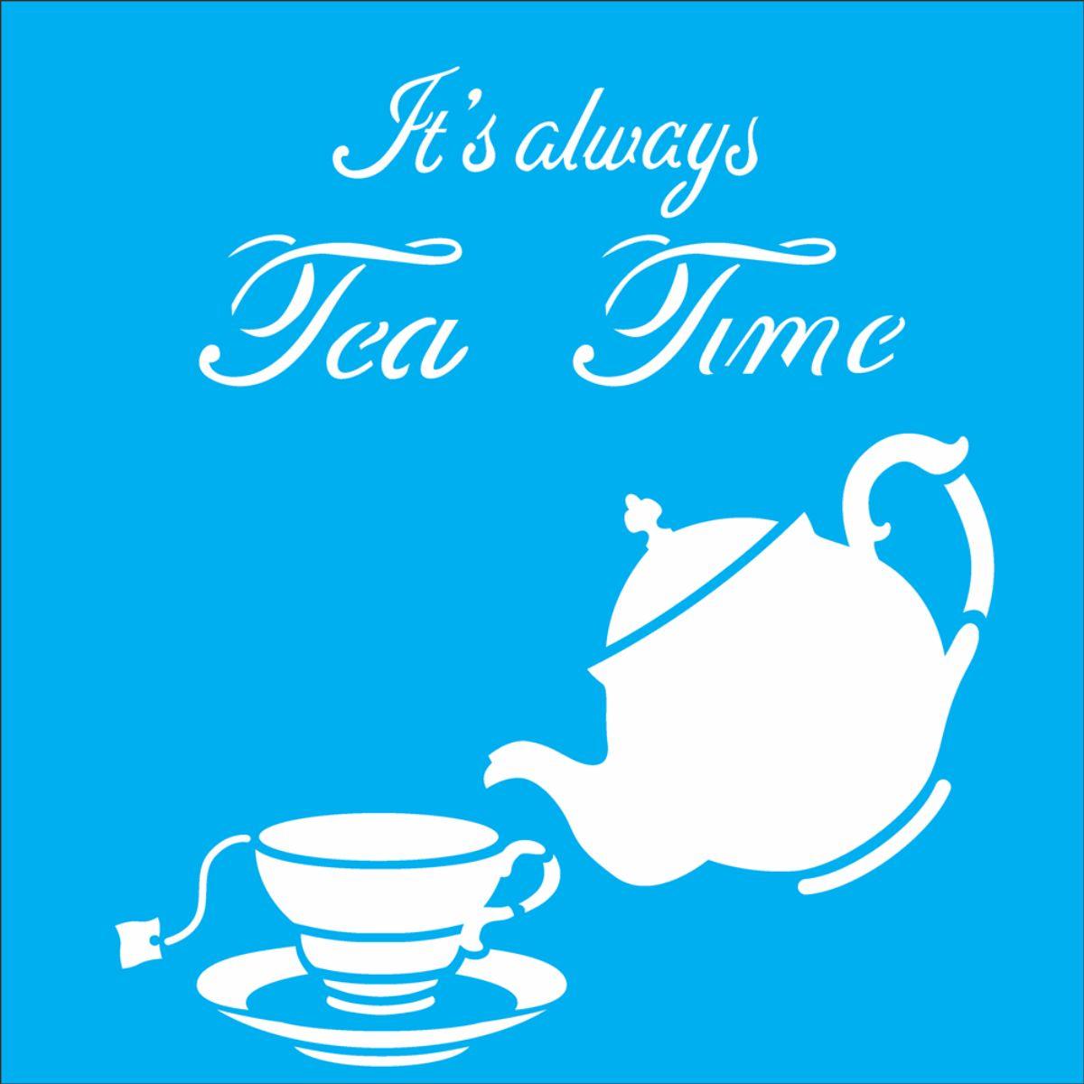 Stencil OPA 30,5x30,5 2303 Tea Time - Palácio da Arte