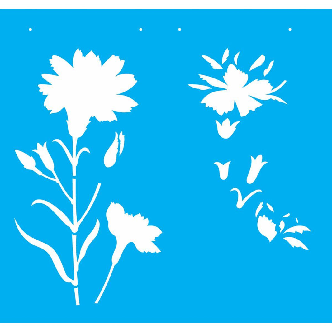 Stencil OPA 30,5x30,5 2369 Flor Cravo - Palácio da Arte