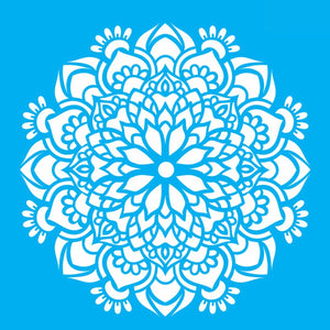 Stencil OPA 30,5x30,5 2470 Mandala Flor Bauer - Palácio da Arte