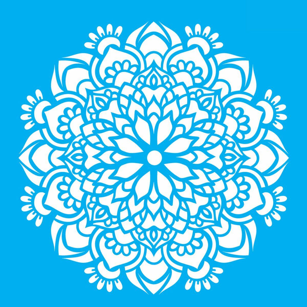 Stencil OPA 30,5x30,5 2470 Mandala Flor Bauer - Palácio da Arte