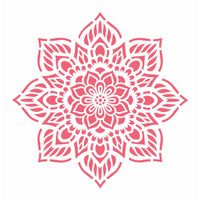 Stencil OPA 30,5x30,5 2471 Mandala Flor Oito Pontas - Palácio da Arte