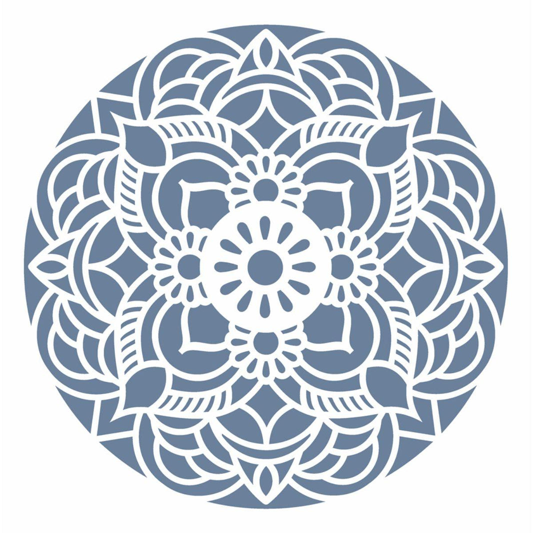 Stencil OPA 30,5x30,5 2472 Mandala Flor Redonda - Palácio da Arte