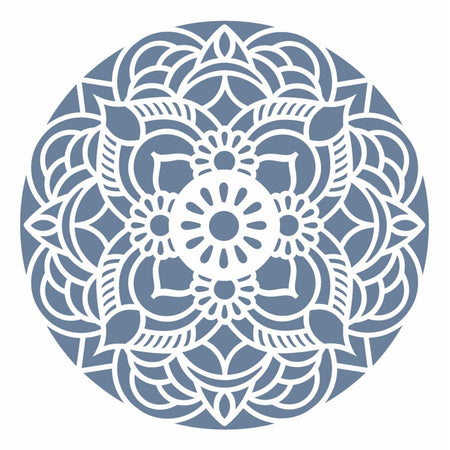 Stencil OPA 30,5x30,5 2472 Mandala Flor Redonda - Palácio da Arte