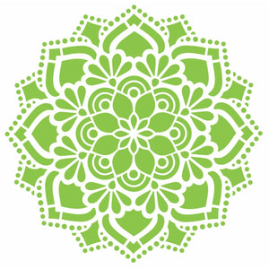 Stencil OPA 30,5x30,5 2473 Mandala Flor Renda - Palácio da Arte