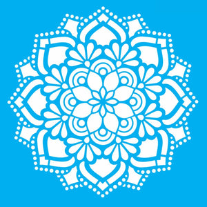 Stencil OPA 30,5x30,5 2473 Mandala Flor Renda - Palácio da Arte