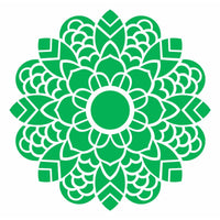 Stencil OPA 30,5x30,5 2475 Mandala Folhas - Palácio da Arte