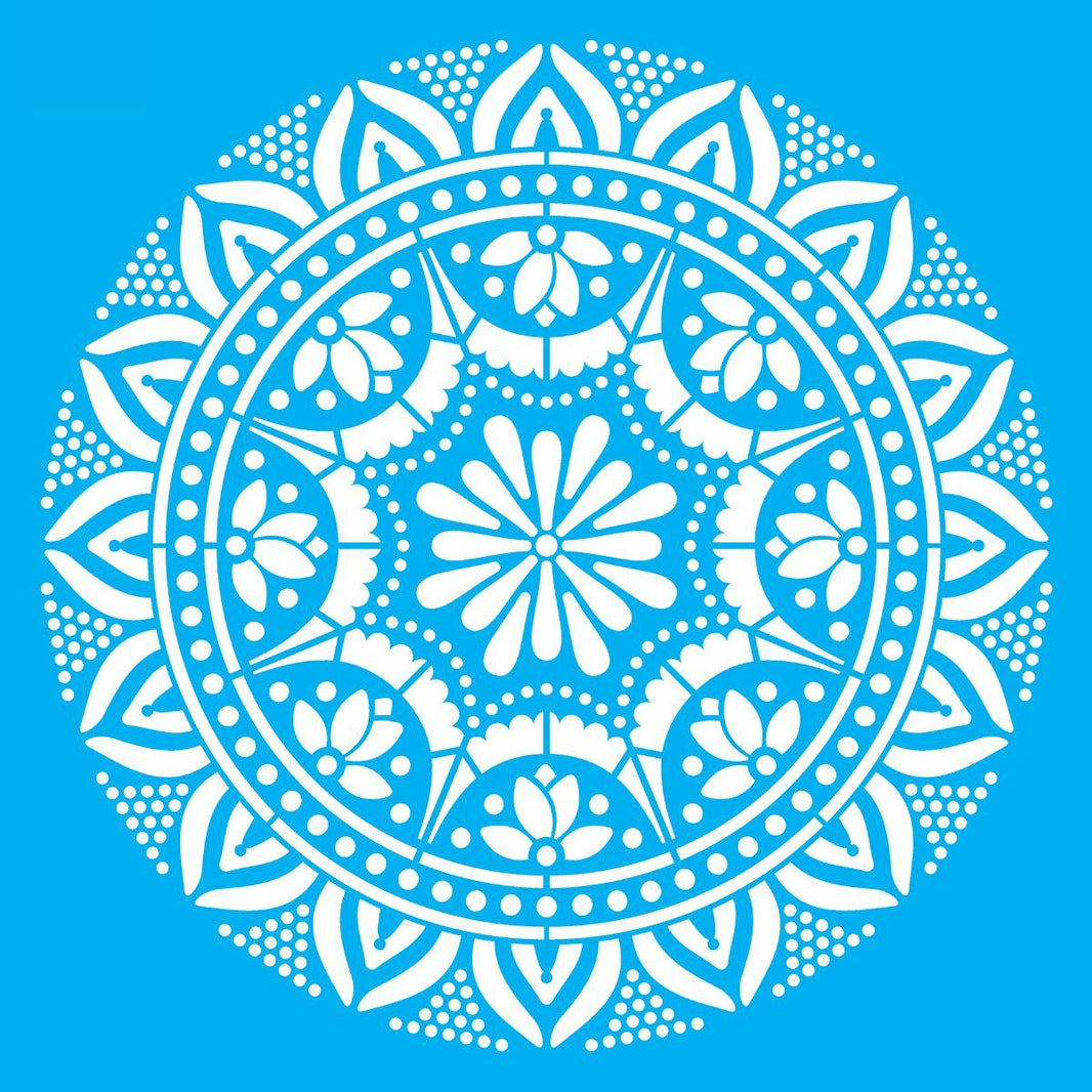 Stencil OPA 30,5x30,5 2596 Mandala Renda I - Palácio da Arte