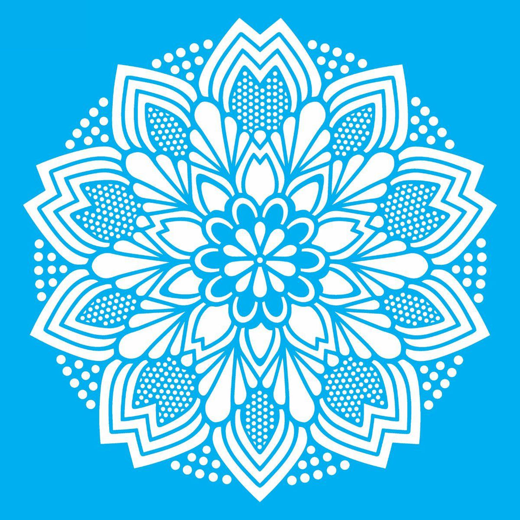 Stencil OPA 30,5x30,5 2597 Mandala Renda II - Palácio da Arte