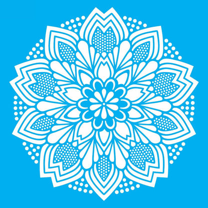 Stencil OPA 30,5x30,5 2597 Mandala Renda II - Palácio da Arte