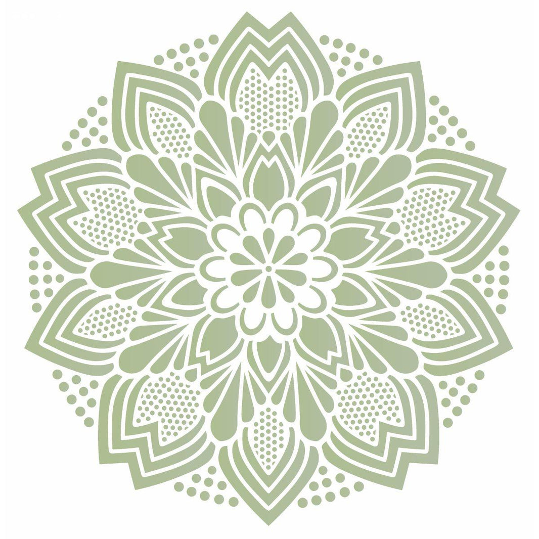 Stencil OPA 30,5x30,5 2597 Mandala Renda II - Palácio da Arte
