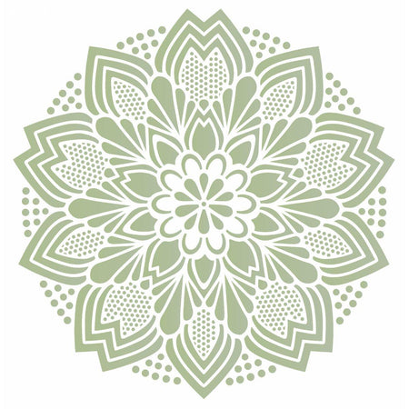 Stencil OPA 30,5x30,5 2597 Mandala Renda II - Palácio da Arte