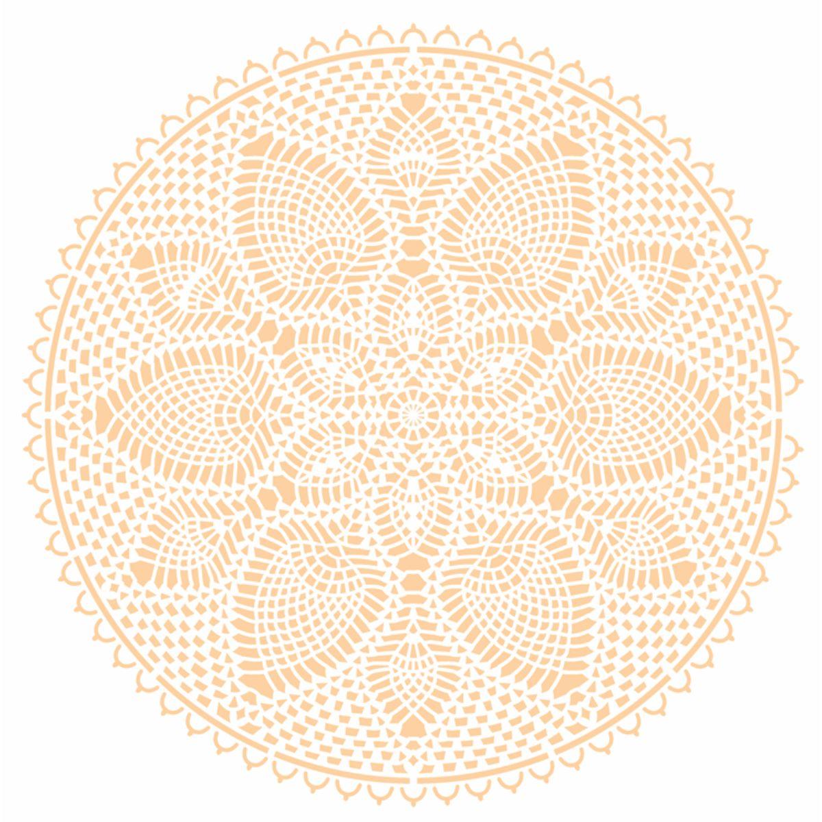 Stencil OPA 30,5x30,5 2731 Mandala Renda III - Palácio da Arte