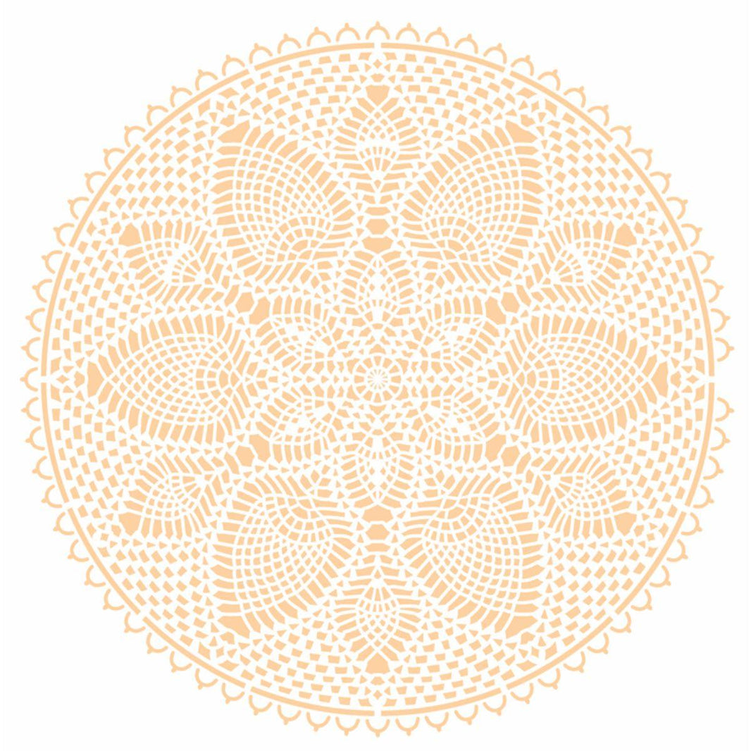Stencil OPA 30,5x30,5 2731 Mandala Renda III - Palácio da Arte
