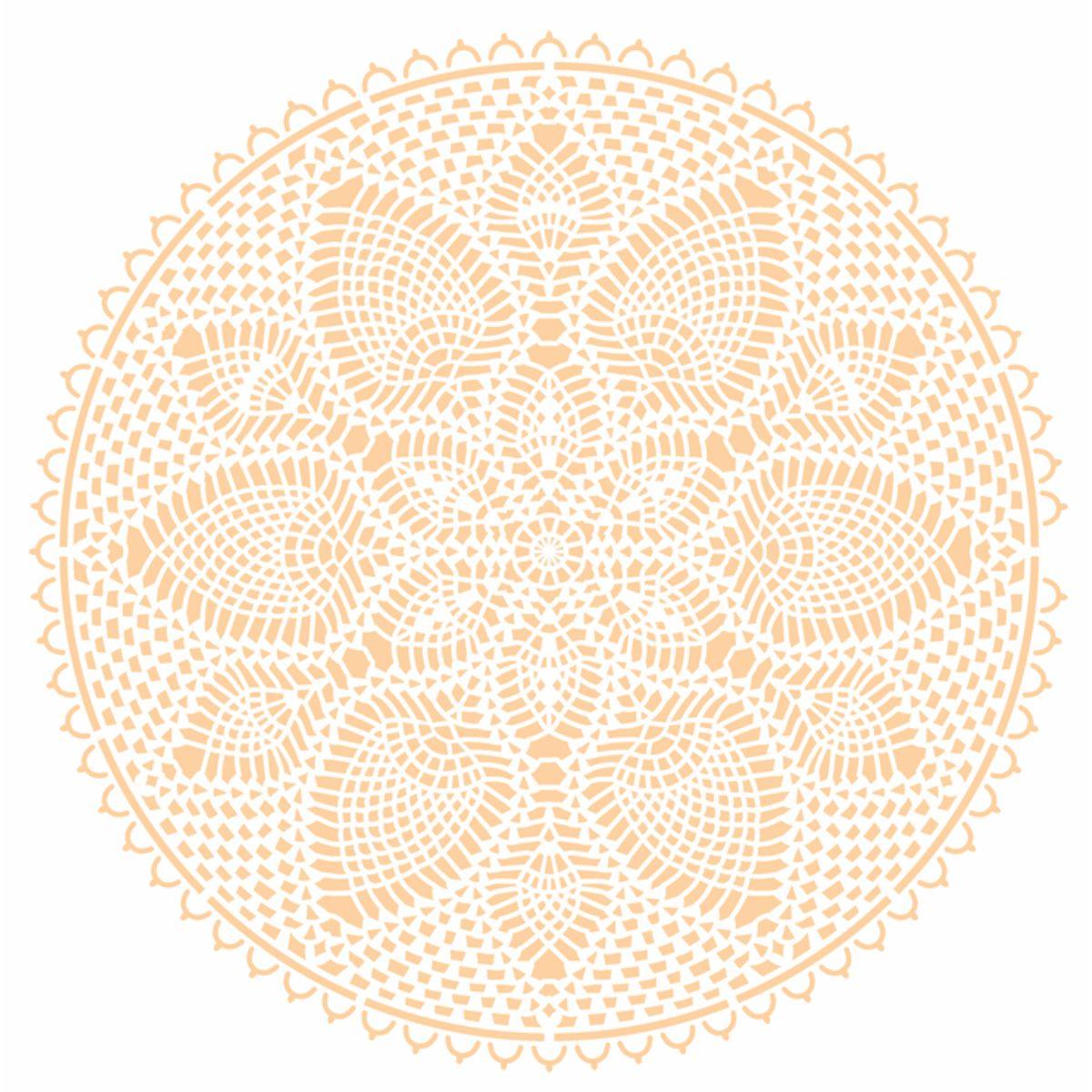 Stencil OPA 30,5x30,5 2731 Mandala Renda III - Palácio da Arte