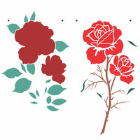 Stencil OPA 30,5X30,5 3057 Flor Rosas III - Palácio da Arte