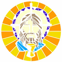 Stencil OPA 30,5x30,5 Natal 2743 Vitral Jesus - Palácio da Arte