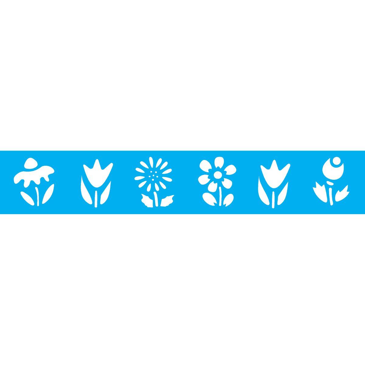 Stencil OPA 4x30 0062 Borda Flores - Palácio da Arte