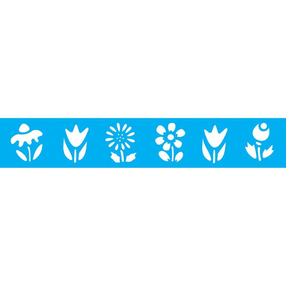 Stencil OPA 4x30 0062 Borda Flores - Palácio da Arte