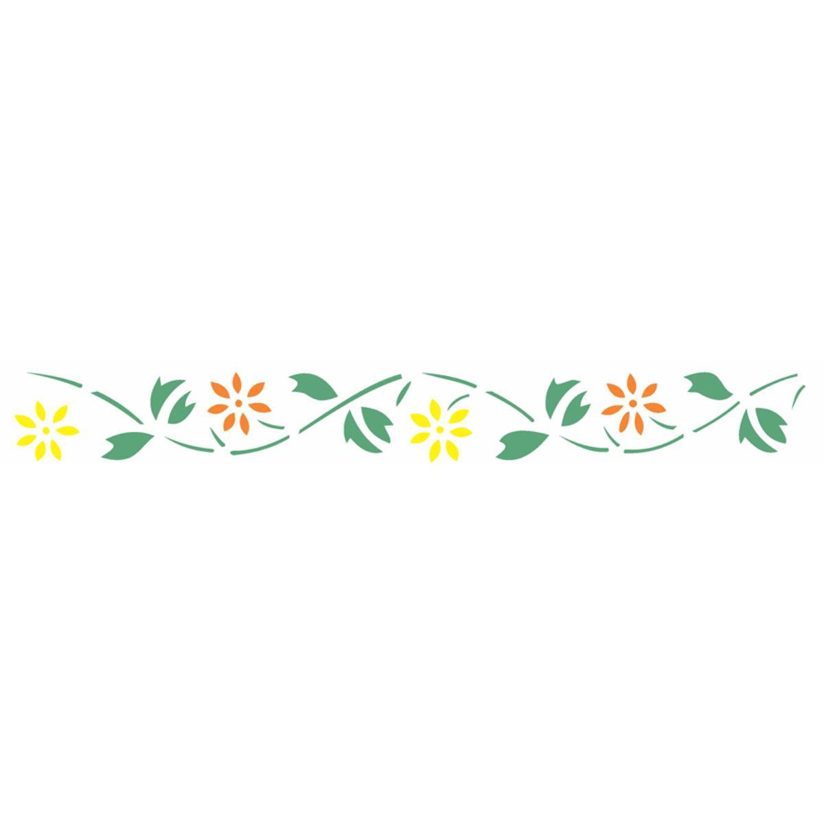 Stencil OPA 4x30 0194 Flores Margaridas - Palácio da Arte