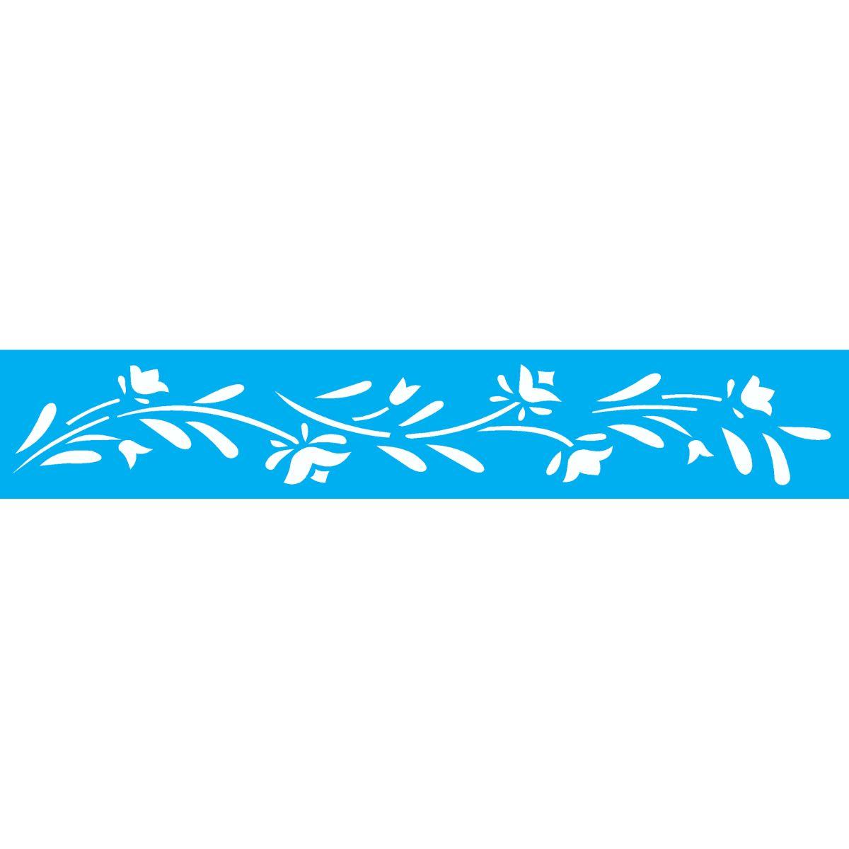 Stencil OPA 4x30 0195 Flores Papoulas - Palácio da Arte